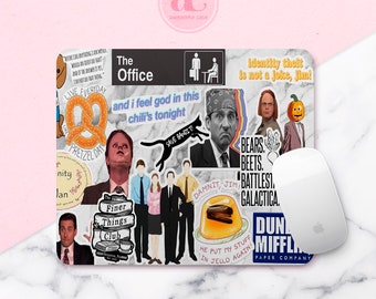 Dunder Mifflin Mouse Pad: The Office TV Show Collage