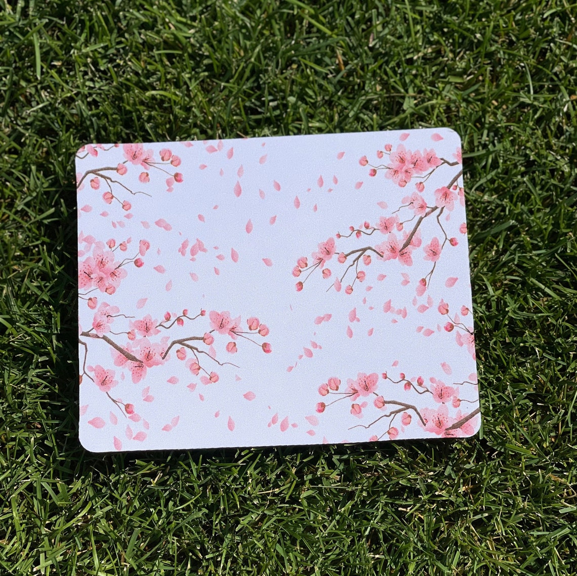 Japanese Tree Mouse Pad Sakura Home Office Decor Mouse Round Etsy