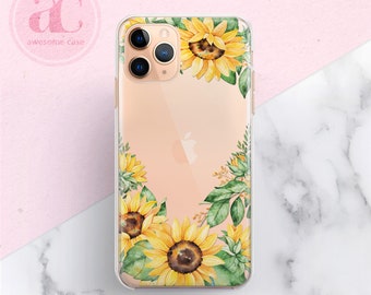 Sunflower iPhone 15 Pro Case iPhone 11 Pro iPhone 8 Case iPhone 14 14 Pro 14 Max case Phone 13 case iPhone 15 case Phone 12 Case Clear case