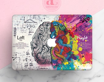 Funda para MacBook con diseño de cerebro: Funda para MacBook con diseño de mente creativa