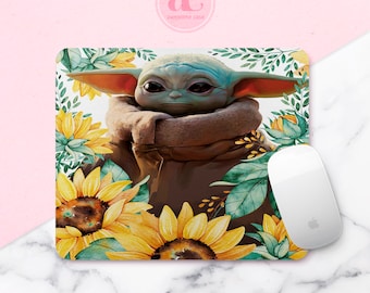 Mouse Pad Cute Baby Sunflowers  Home Office Decor Mouse Round Pad Gift for Friends Birthday Present Mat rectangular rug Mouse pad Mousepads