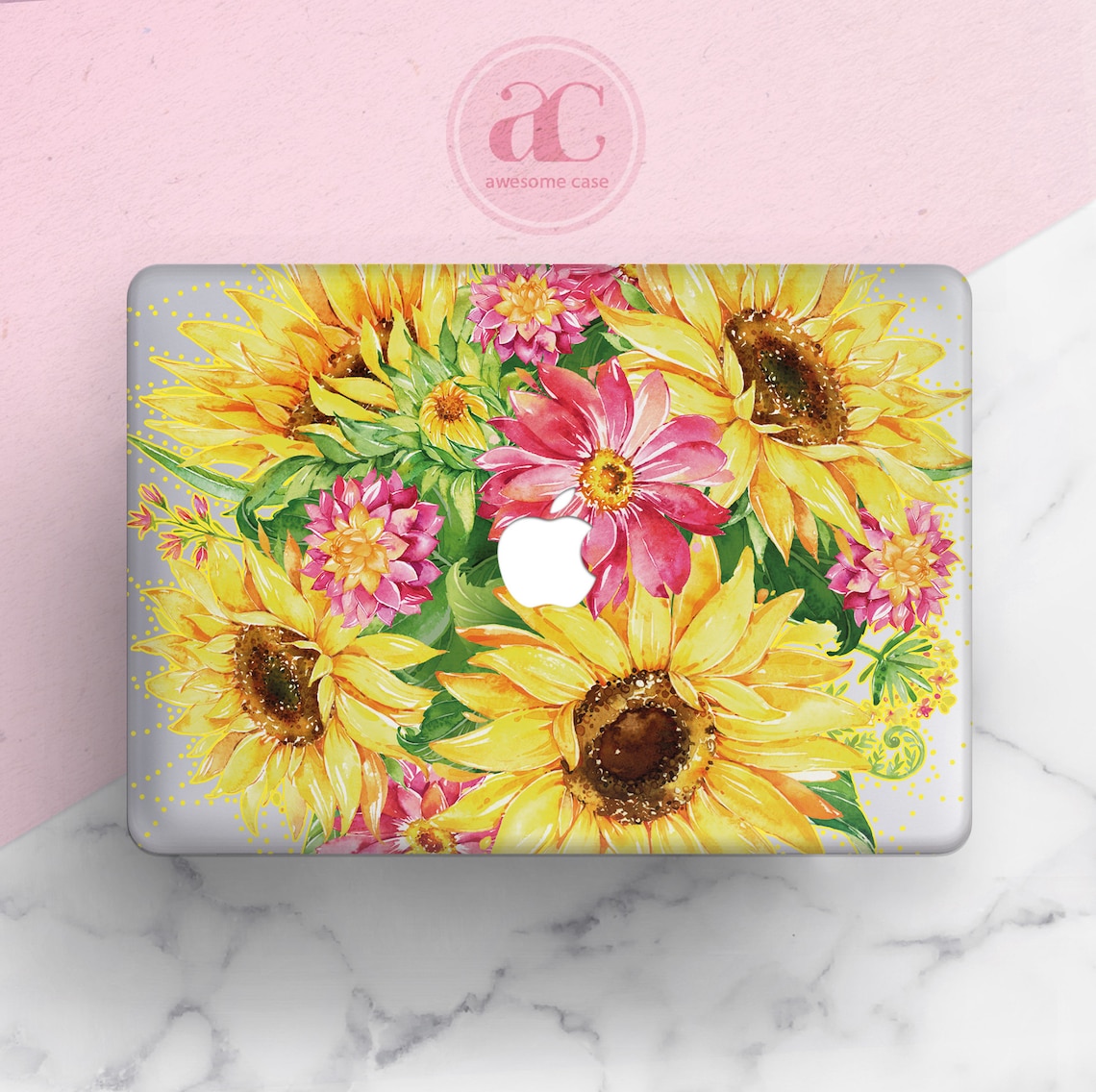 Sunflower Macbook Air 13 2018 Case Flowers Macbook Pro 15 Case Etsy