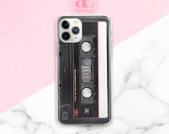 Retro Tape Cassette iPhone Case: Protective Silicone | Silicone Cover  for iPhone 17 Air 17 Pro Max 15 Pro 16 Pro 14 Pro 13 Pro Max Case