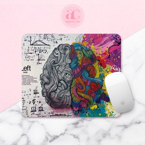 Mouse Pad Brain Home Office Decor Mouse Round Pad Gift for Boss Birthday Present Mat rectangular rug Present Mouse pad Cute gift Mousepads