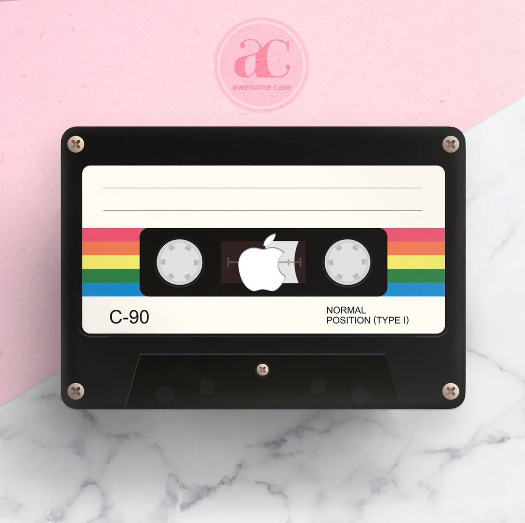 Retro Tape MacBook 2018 2021 M1 Chip Case Audio Cassette MacBook Pro 13 15 14 16 Touch Bar Cover