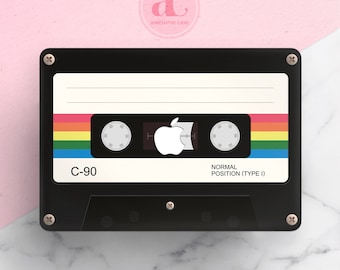 Retro Audio Cassette Macbook Case: M1 Chip, Touch Bar Cover