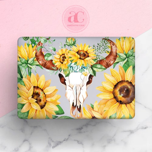 sunflower macbook case