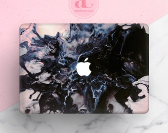 Marble Fog Macbook Case: Abstract Smoke Art Cover