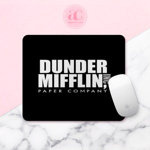 Dunder Mifflin Mouse Pad Scott Mouse Pad The Office TV Show Round Pad TV Series Gift for Boss Mat Rectangular Rug Present Mouse Mousepad