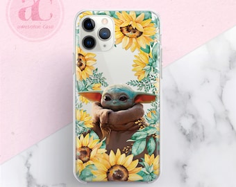 Cute Baby Sunflowers Art Case for iPhone 17 Air 17 Pro 17 Pro Max and 16 Pro 15 pro 14 Pro 13 Pro 12 Pro