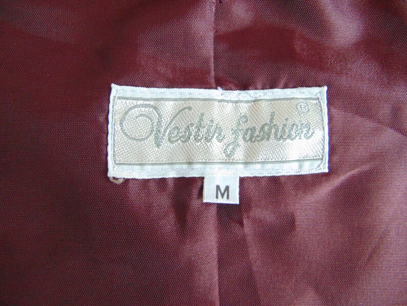 90s Bordo floral formal vests Men/'s waistcoat Button down vest Size Medium