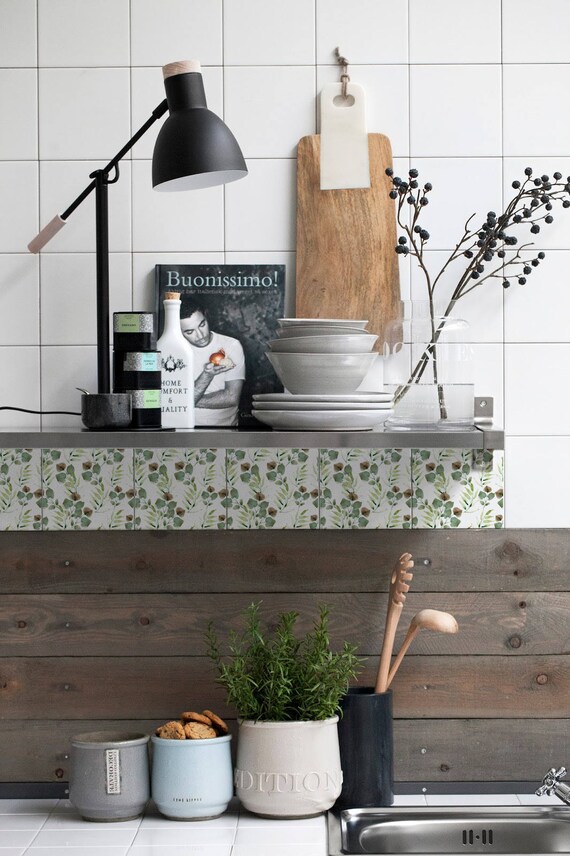 Tile Stickers Tile Decals Mural Pattern Tiles Pack Of 9 T 63 Vintage Leafs Kitchen Backsplash Tiles For Kitchen Home Decor Wall Decor Lifepharmafze Com