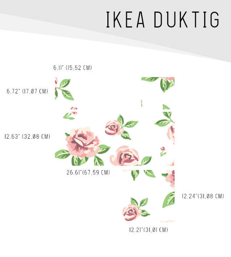 IKEA DUKTIG Removable Light Flowers Ikea Decals Furniture Etsy