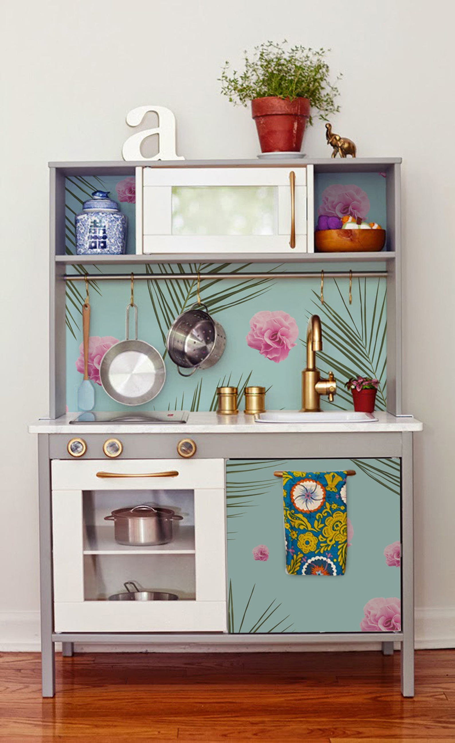 IKEA DUKTIG Removable Tropical Hawaii Flowers Ikea Decals Etsy