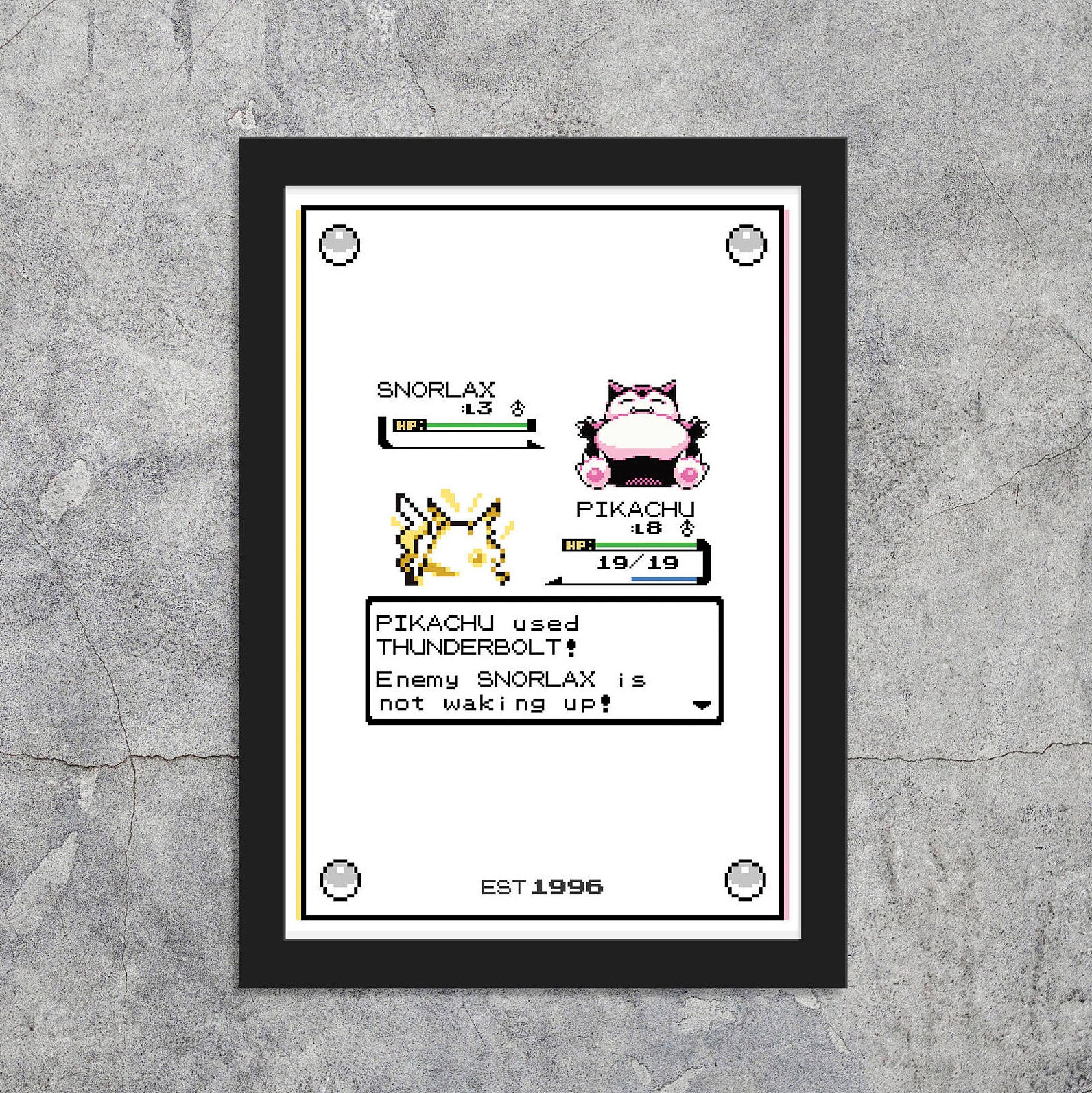 Affiche encadrée personnalisable - Thème Pokémon – OzeCréations