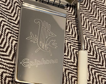 Engraved Long Gibson Maestro Vibrola Lyre Tailpiece Fits SG
