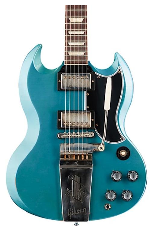 Engraved Long Gibson Maestro Vibrola Lyre Tailpiece Fits SG