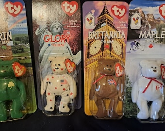 Lot of four Ronald McDonald House charities International  Beanie Babies 1999