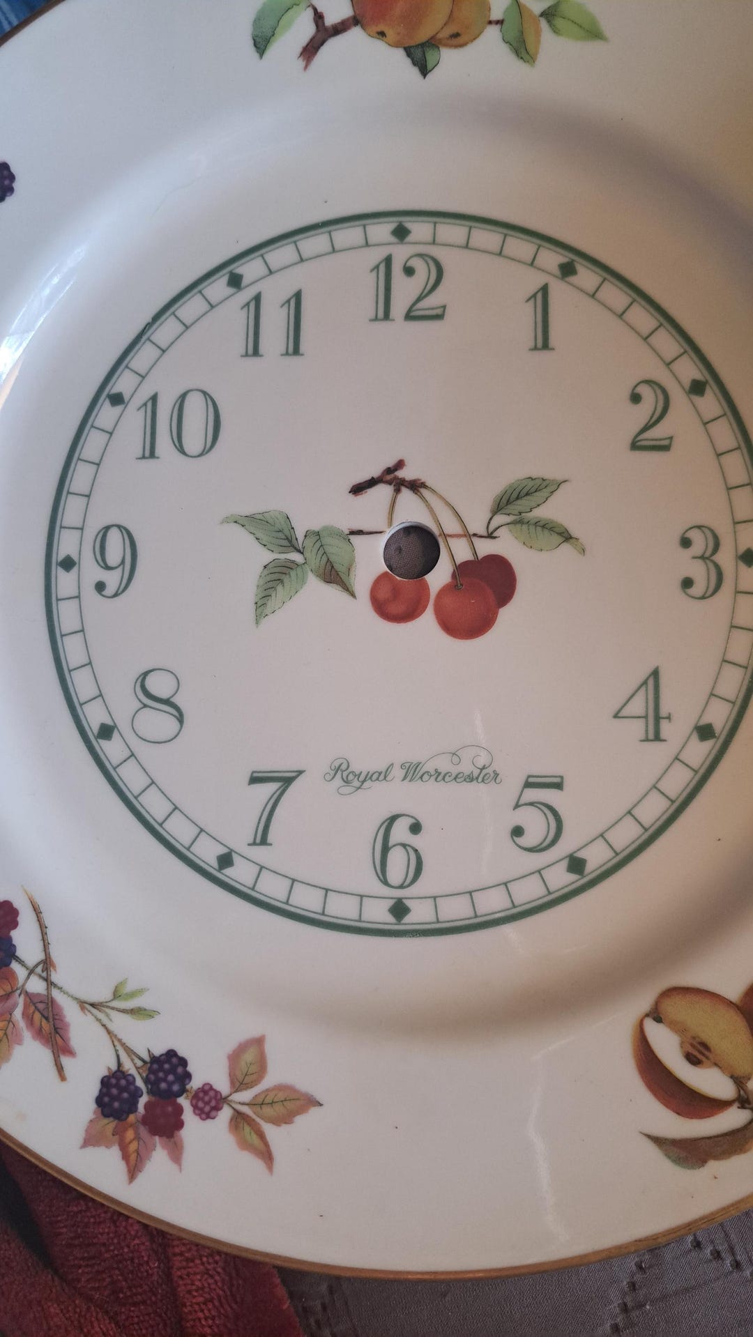 Royal Worcester Evesham Gold Clock Made in England - Etsy