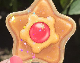 Holographic 3 inch Anime Stickers, Cookie Anime Stickers, Video Game Art, Waterproof Sticker Pack