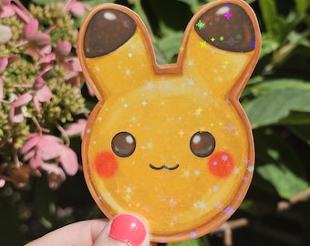 Holographic 3 inch Anime Stickers, Cookie Anime Stickers, Video Game Art, Waterproof Sticker Pack