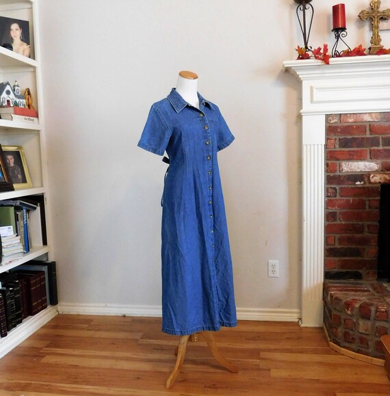 karen scott denim dress
