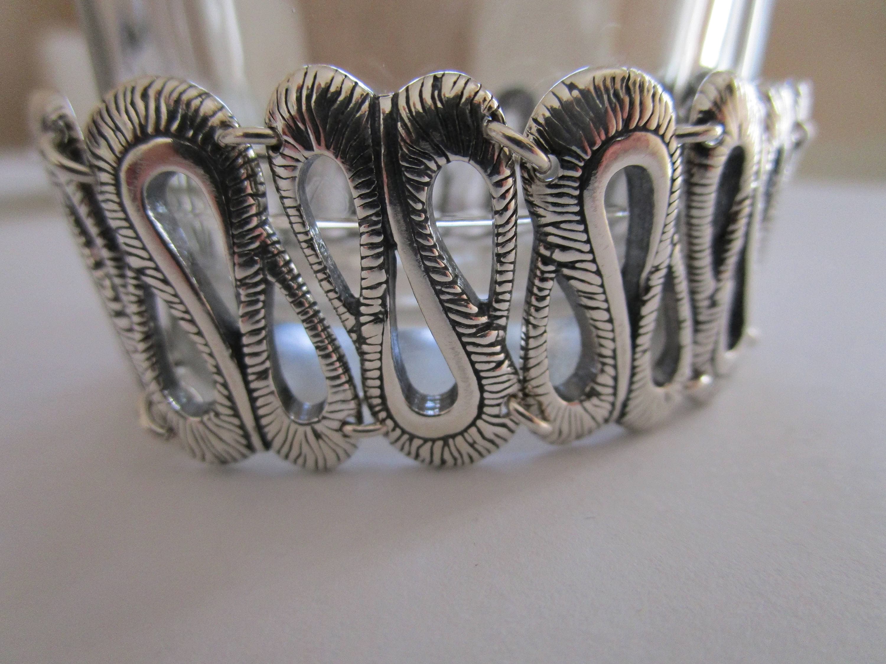 Bali Armband Aus 925er Sterlingsilber – Byzantinische Handarbeit, Oxidiert, Für Damen & Herren