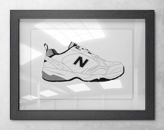 new balance white dad