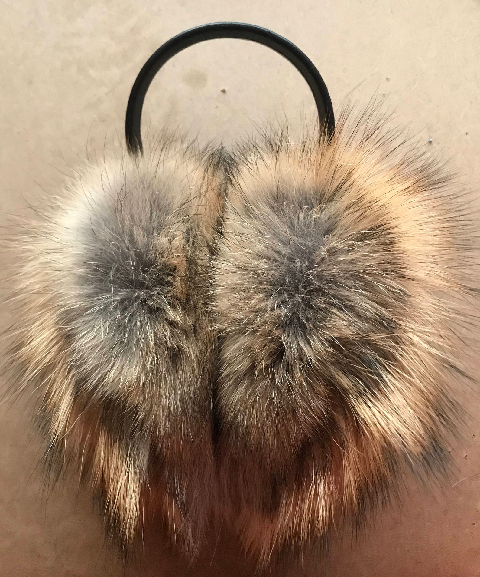 Genuine Coyote Fur Earmuffs Etsy