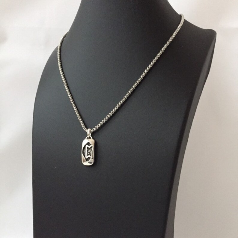 Perth Norse Rune Pendant Sterling Silver Scandinavian Rune Talisman Runic Jewelry. Viking Necklace