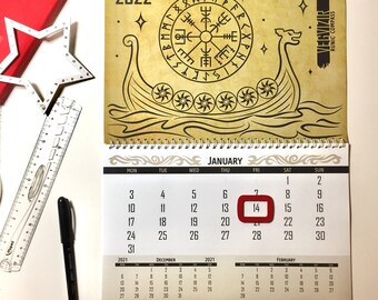 Heathen Calendar 2022 Asatru Calendar | Etsy