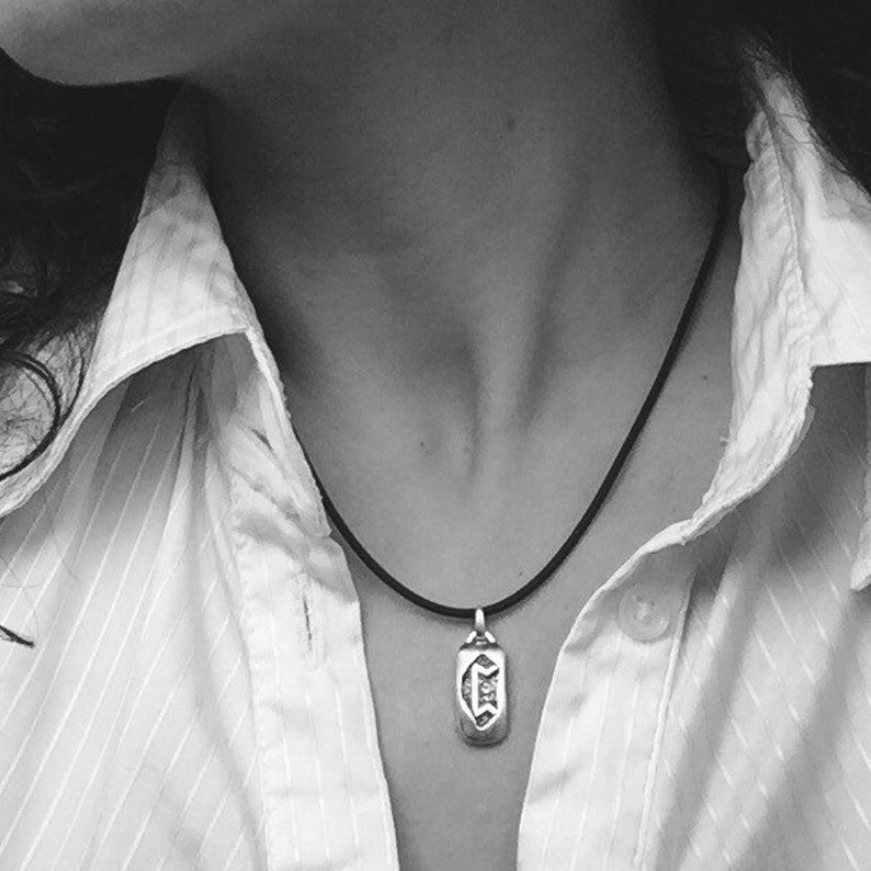 Perth Norse Rune Pendant Sterling Silver Scandinavian Rune Talisman Runic Jewelry. Viking Necklace