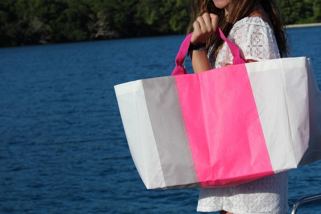 Sail Nautical Bag Sail Tote Bag Large Beach Bag Sail Bag Etsy