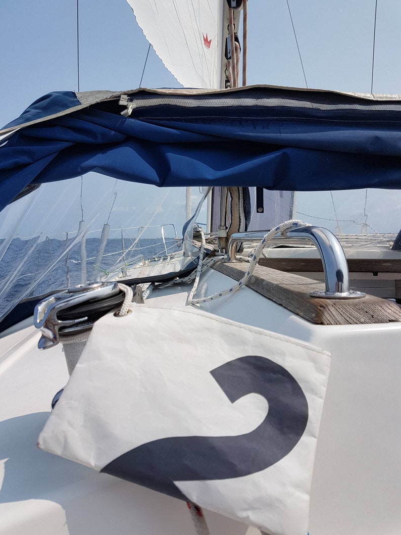 Toiletry Sail Bag Recycled Nautical Purse Personalized Etsy