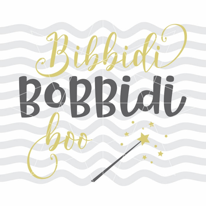 Download Bibbidi Bobbidi Boo Fairy Godmother Svg