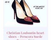 Christian Louboutin Rare Suede Perucora Heels. UK 41.