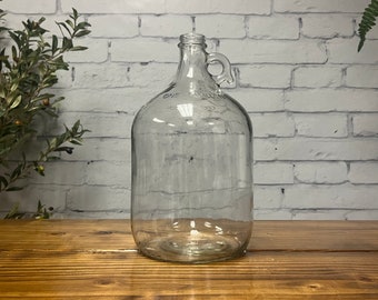 1 Gallon Glass Bottle Jug Growler | Food Safe Glass | Brand New Hard to Find | Comes with Screw on Cap