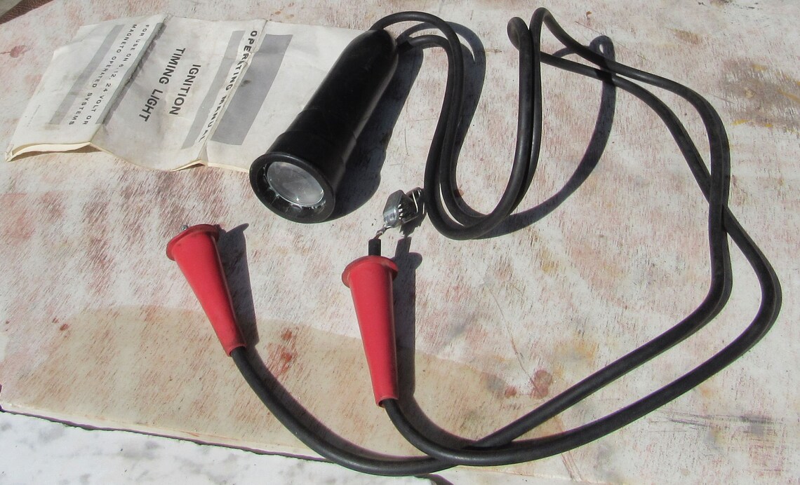 Antique timing light like new. Wire's insulation is still Etsy