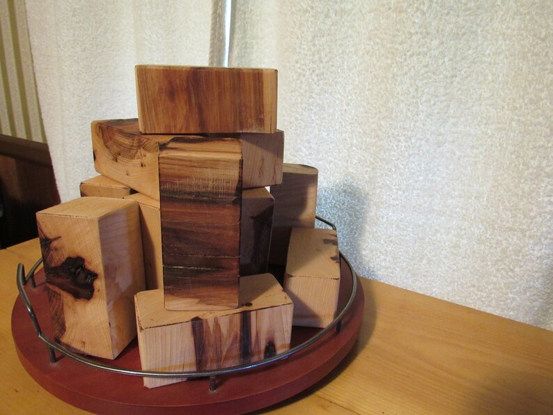 15 Shagbark Hickory Blocks. Super Hard. Beautiful Wood Grains. Etsy