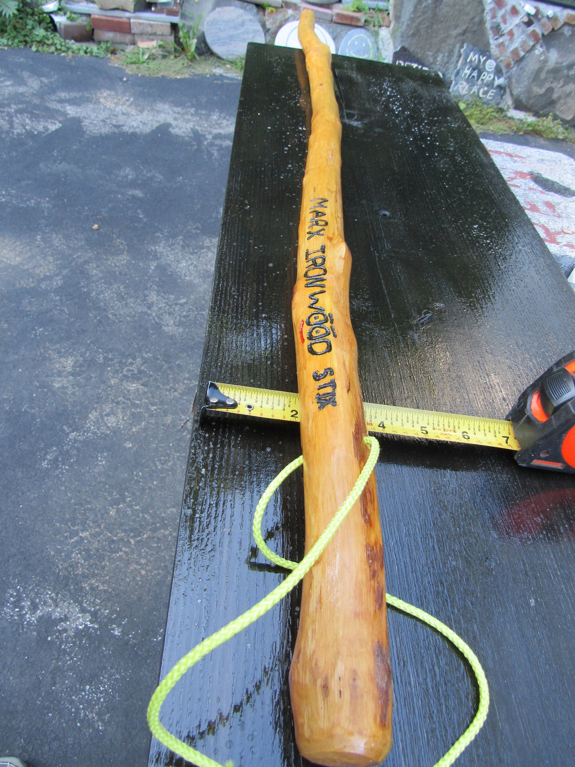 IRONWOOD Walking stick / staff. 44 1/2 In tall. Etsy