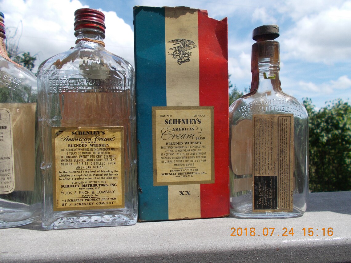 7 Antique whiskey bottles from the Pittsburgh area. 1930s and Etsy