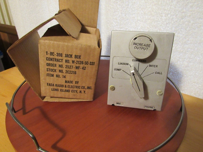 Fada Radio Selector Switch for Ww2 Bomber Aircraft Jack Box Etsy