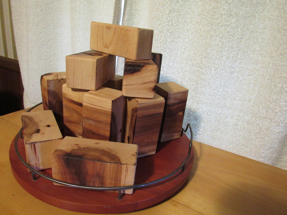 15 Shagbark Hickory Blocks. Super Hard. Beautiful Wood Grains. Etsy