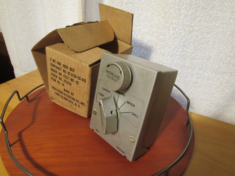 Fada Radio Selector Switch for Ww2 Bomber Aircraft Jack Box Etsy