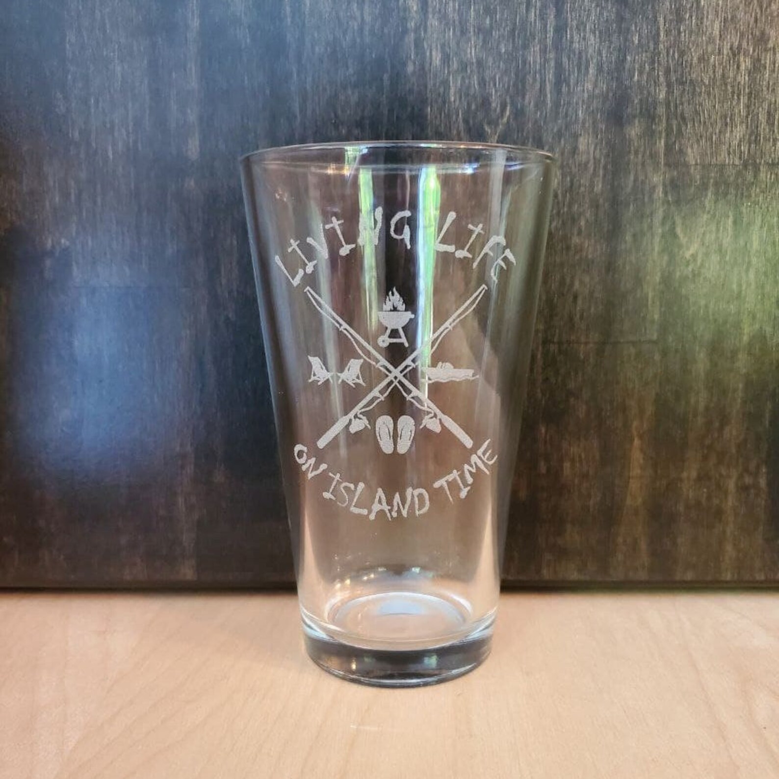 Laser Engraved Custom Pint Glasses Etsy