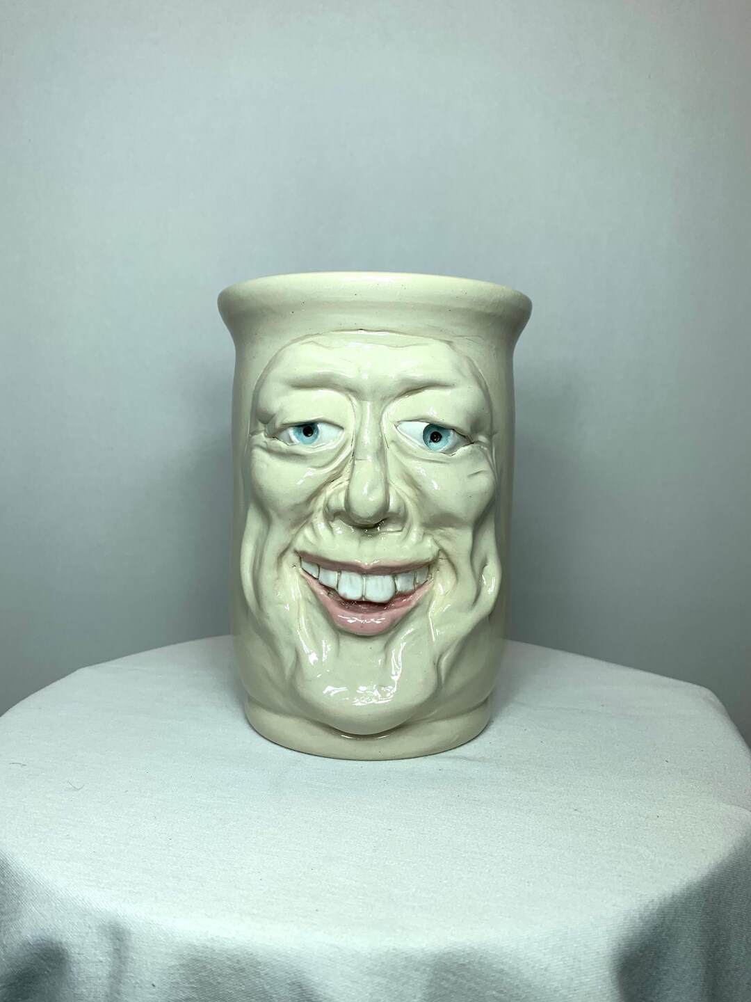Ceramic Face Spatula Holder Etsy