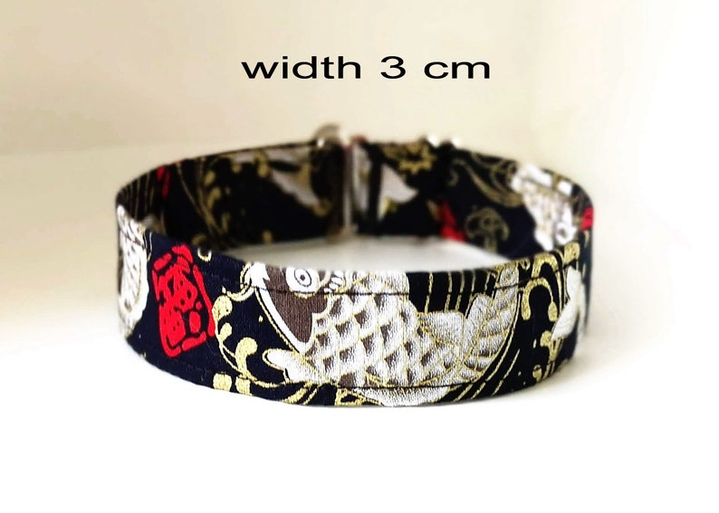 length 25-35 cm Dog Collar Koi Fish width 3 and 5 cm
