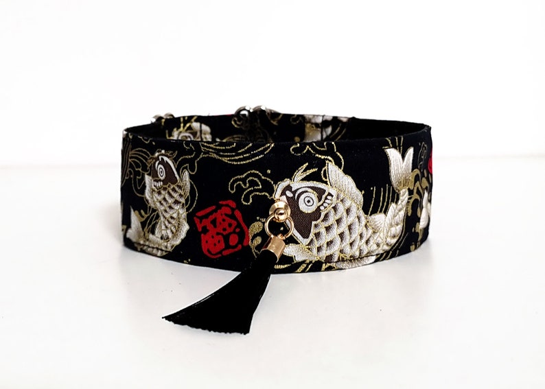 length 25-35 cm Dog Collar Koi Fish width 3 and 5 cm
