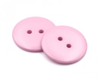 15 boutons 20 ronds en résine rose, rose, rouge, violet, bleu clair, vert clair (au choix)