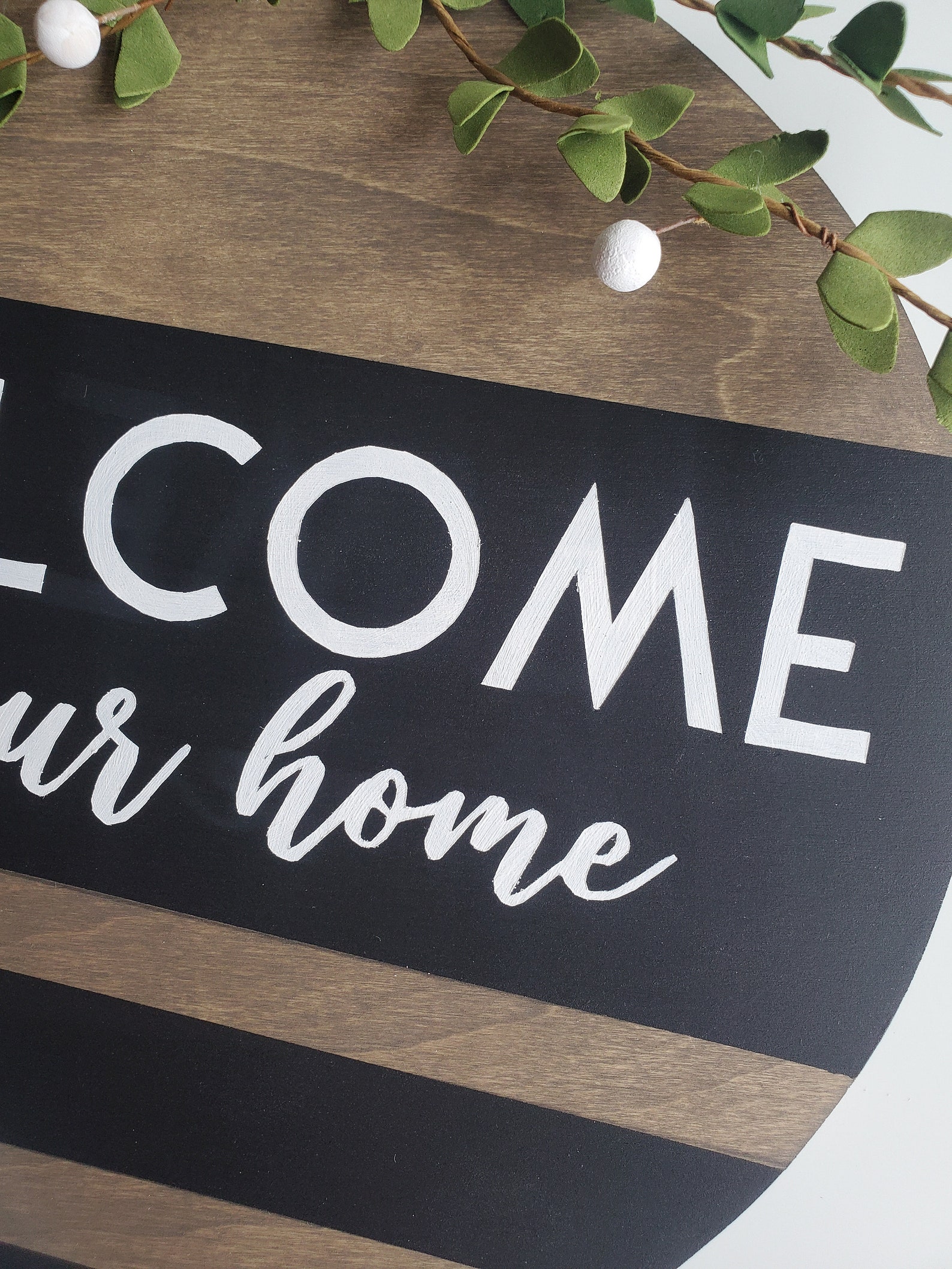 Welcome to Our Home Sign//welcome Sign//circular Welcome to - Etsy